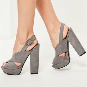 Missguided Gray Heel
